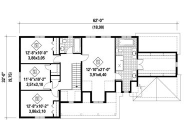 2nd Floor Plan, 072H-0176