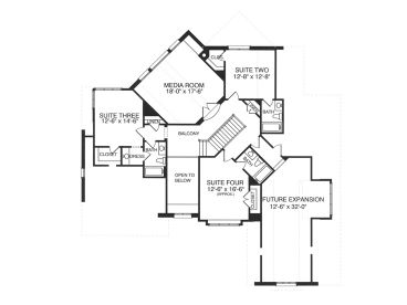 2nd Floor Plan, 029H-0091