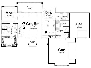 1st Floor Plan, 050H-0270