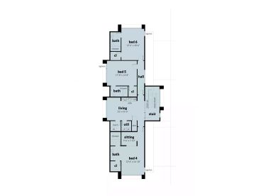 2nd Floor Plan, 052M-0003