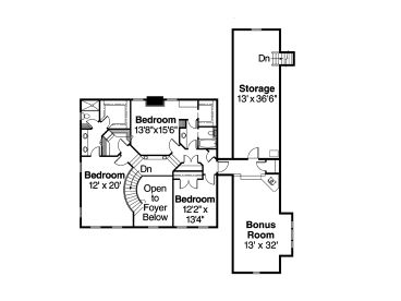2nd Floor Plan, 051H-0101