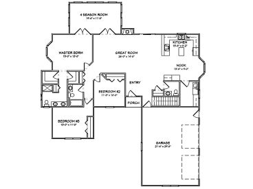 Floor Plan, 048H-0035