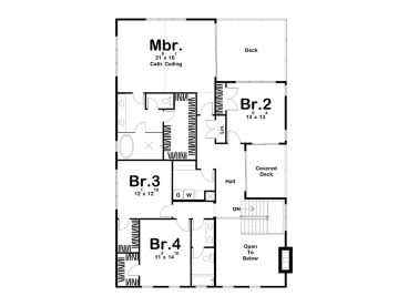 2nd Floor Plan, 050H-0355