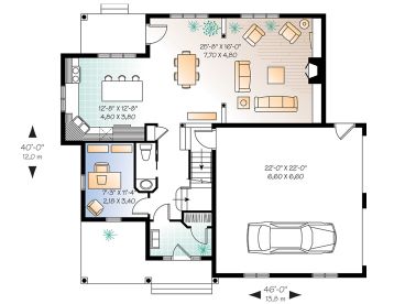1st Floor Plan, 027H-0022