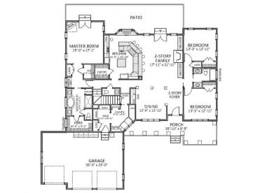 1st Floor Plan, 067H-0054
