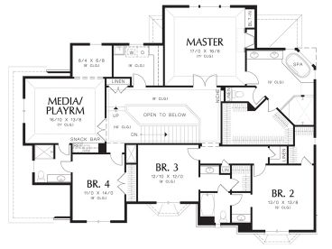 2nd Floor Plan, 034H-0349