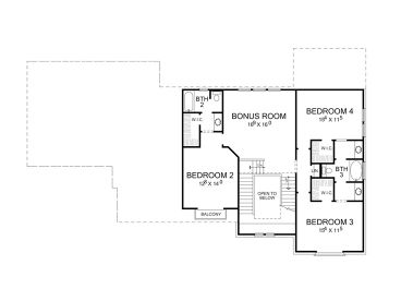 2nd Floor Plan, 036H-0033