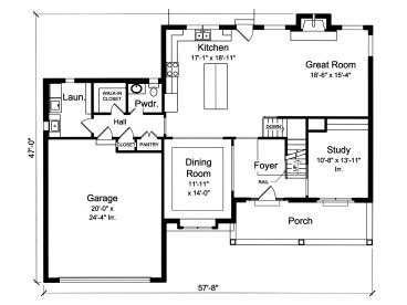 1st Floor Plan, 046H-0155