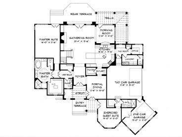1st Floor Plan, 029H-0061