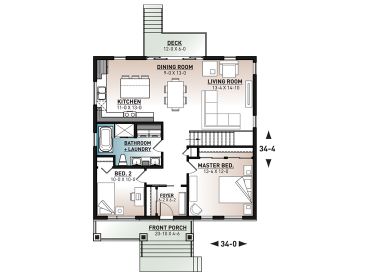 Floor Plan, 027H-0523