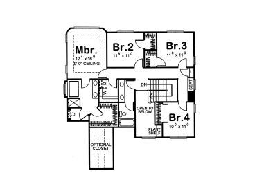 2nd Floor Plan, 050H-0056
