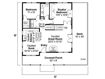 1st Floor Plan, 051H-0071