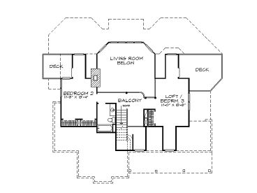 2nd Floor Plan, 008H-0014