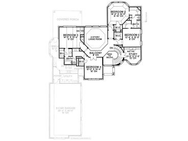 2nd Floor Plan, 031H-0162