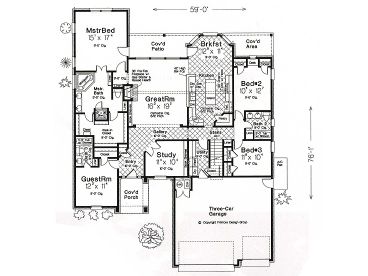1st Floor Plan, 002H-0049