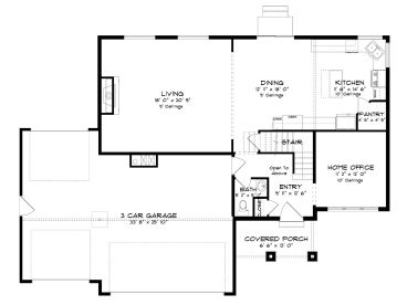 1st Floor Plan, 065H-0117