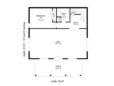 1st Floor Plan, 062H-0435