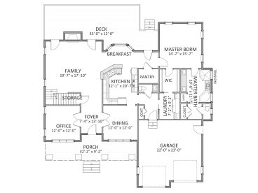 1st Floor Plan, 067H-0050