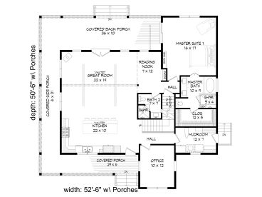1st Floor Plan, 062H-0235