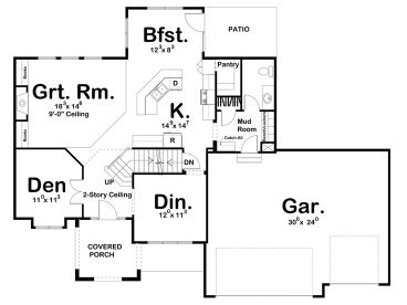 1st Floor Plan, 050H-0113