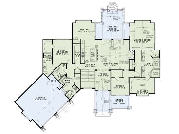 1st Floor Plan, 025H-0351
