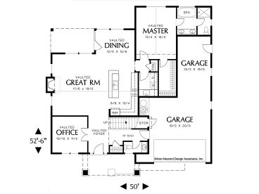 1st Floor Plan, 034H-0025