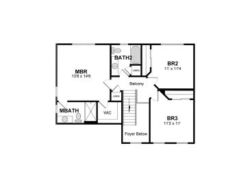 2nd Floor Plan, 014H-0032