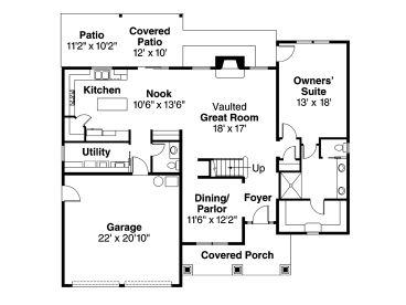 1st Floor Plan, 051H-0131
