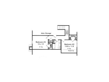 2nd Floor Plan, 030H-0051