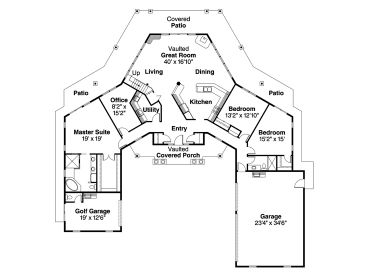 1st Floor Plan, 051H-0038