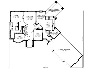 1st Floor Plan, 020H-0270