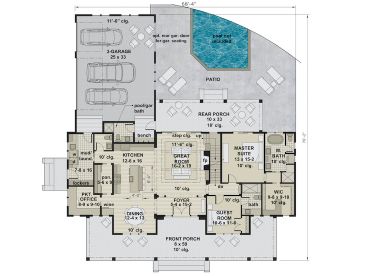 1st Floor Plan, 023H-0215