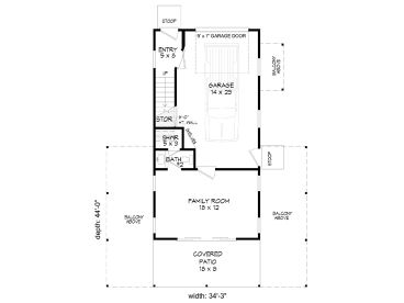 1st Floor Plan, 062G-0394