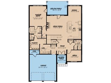 1st Floor Plan, 074H-0050