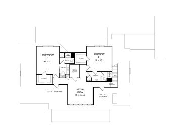 2nd Floor Plan, 019H-0185