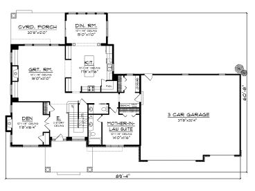 1st Floor Plan, 020H-0357