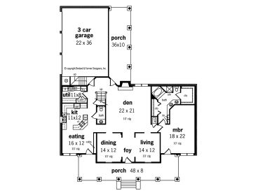 1st Floor Plan, 021H-0184
