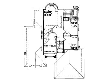 2nd Floor Plan, 032H-0041