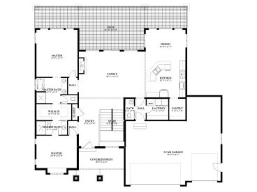1st Floor Plan, 065H-0071