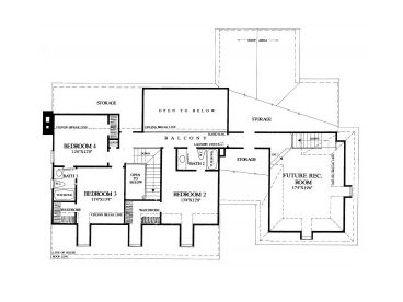 2nd Floor Plan, 063H-0145