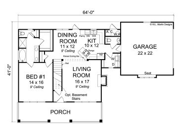 1st Floor Plan, 059H-0137