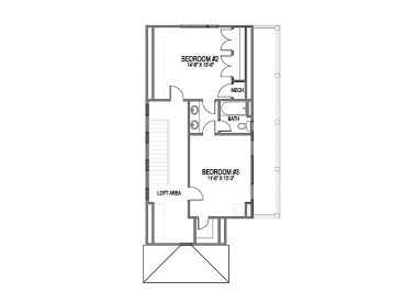 3rd Floor Plan, 058H-0099