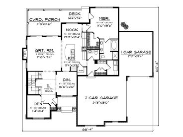 1st Floor Plan, 020H-0265