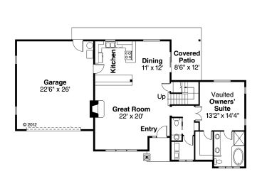 1st Floor Plan, 051H-0207