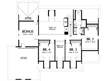 2nd Floor Plan, 034H-0218