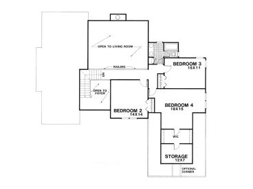 2nd Floor Plan, 007H-0078
