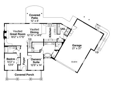 1st Floor Plan, 051H-0311
