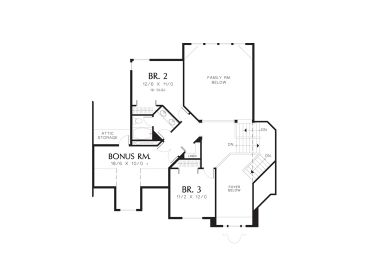 2nd Floor Plan, 034H-0340