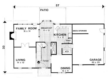 1st Floor Plan, 007H-0052