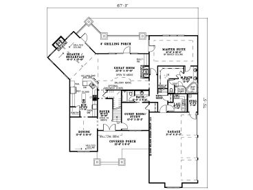 1st Floor Plan, 025H-0209